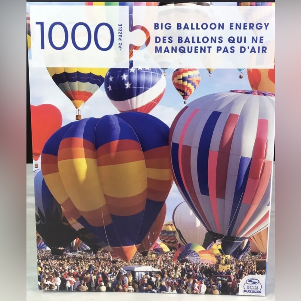 New “Big Balloon Energy” 1000 Piece Puzzle Spin Master 24” x 18”